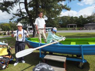 平成26年9月20日　大沼手漕ぎボート体験